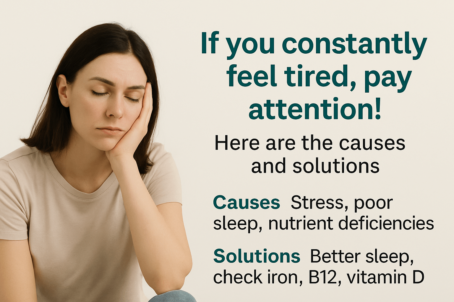 If you constantly feel tired, pay attention – here are the causes and solutions